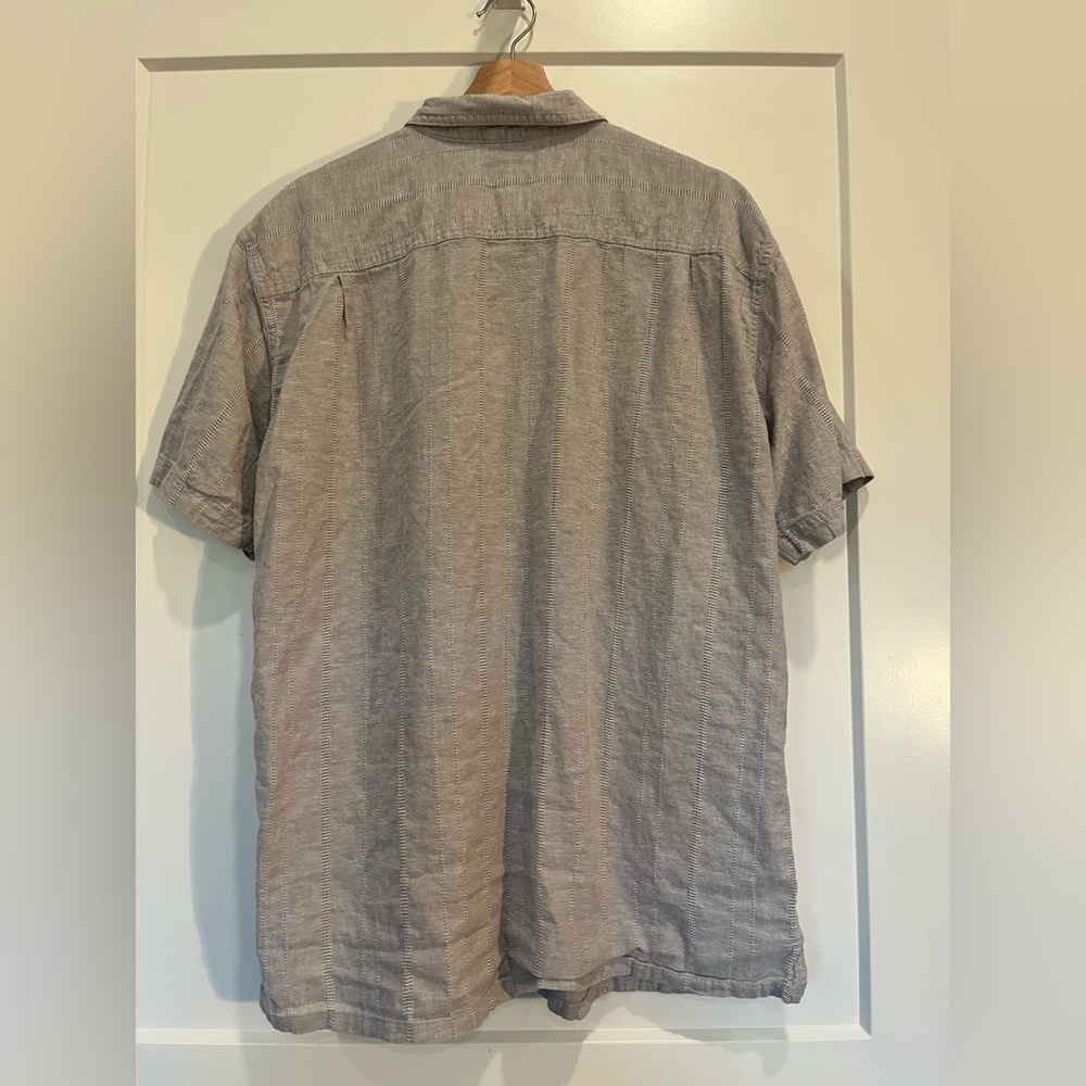 Patagonia Men's‎ Back Step Shirt Oatmeal color short sleeve hemp & cotton sz XL - Picture 7 of 9